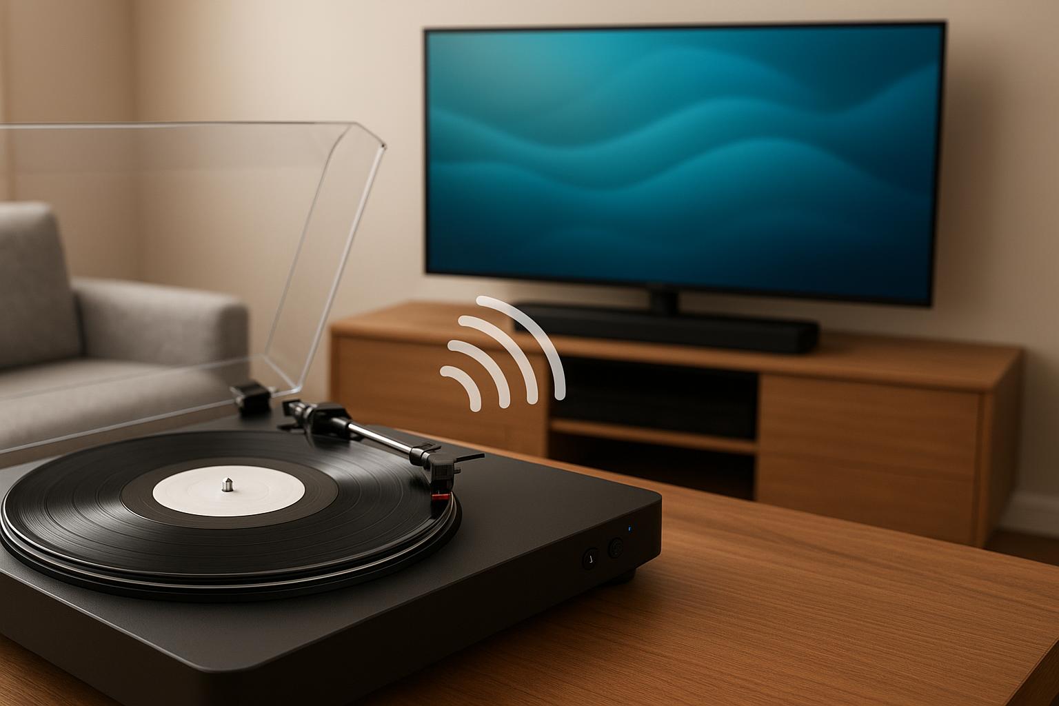 Come collegare un giradischi Bluetooth alla smart TV senza usare l’amplificatore