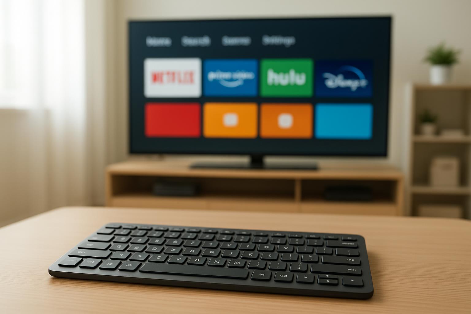 Scorciatoie con tastiera Bluetooth sulla smart TV: tasti rapidi per controllare app e streaming dal divano