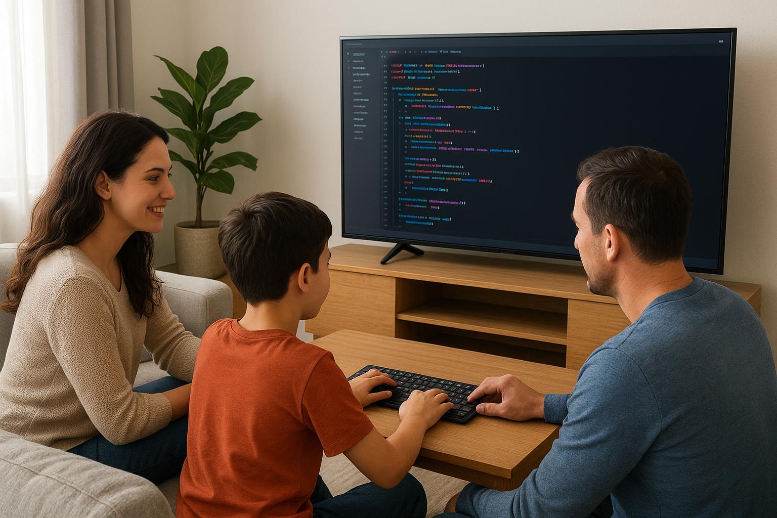 Come usare la smart TV per insegnare programmazione ai ragazzi in salotto