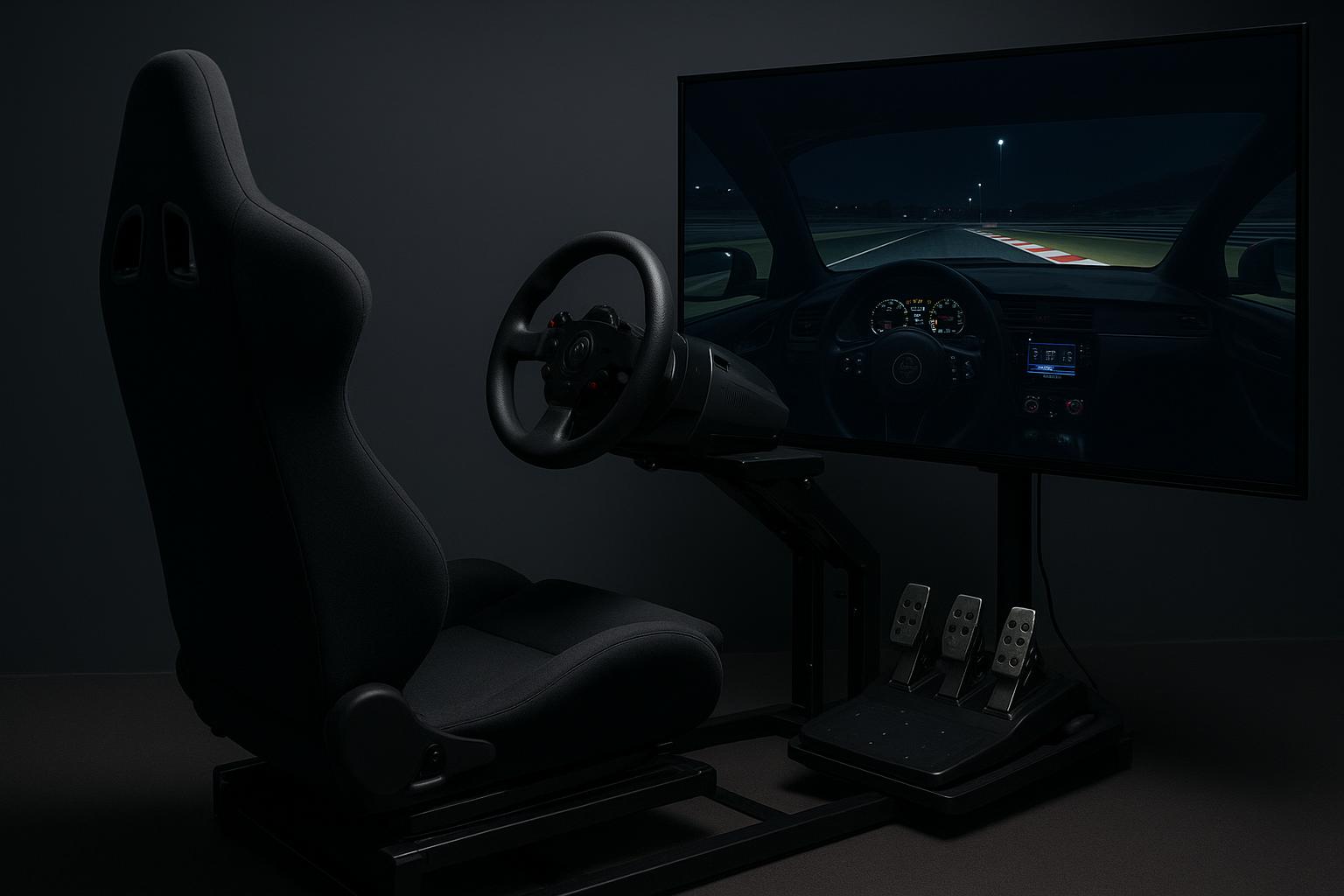 TV da gaming per giochi di guida con visuale interna: impostazioni per un cockpit credibile
