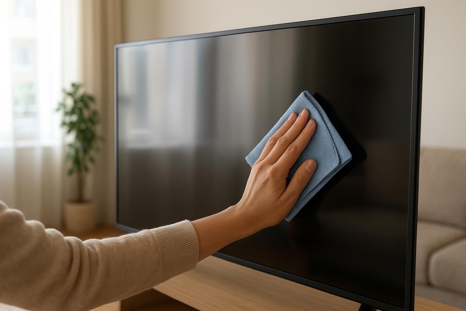 Come pulire lo schermo della smart TV nel 2026: prodotti sicuri ed errori da evitare