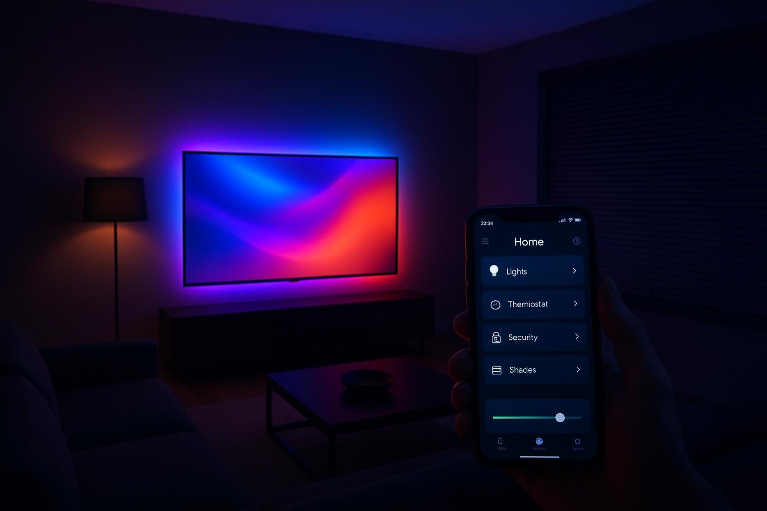 Come creare una scena domotica unica per accendere TV, luci e tapparelle con un solo comando