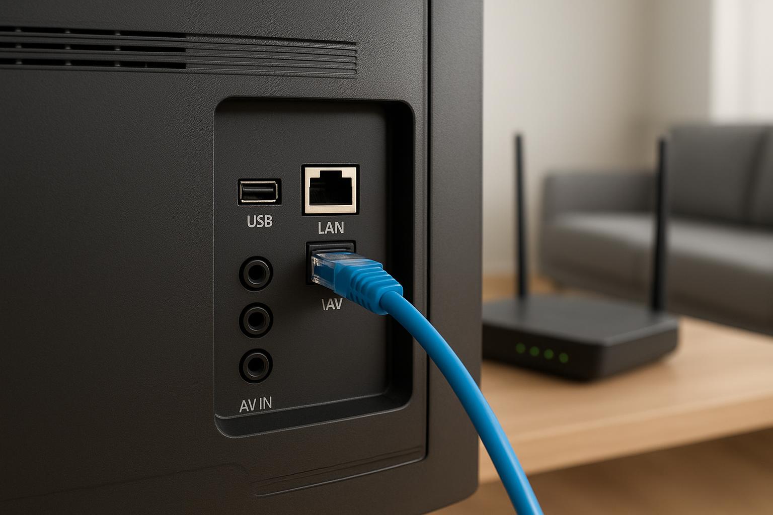 Come collegare la smart TV al router via cavo Ethernet: guida passo passo