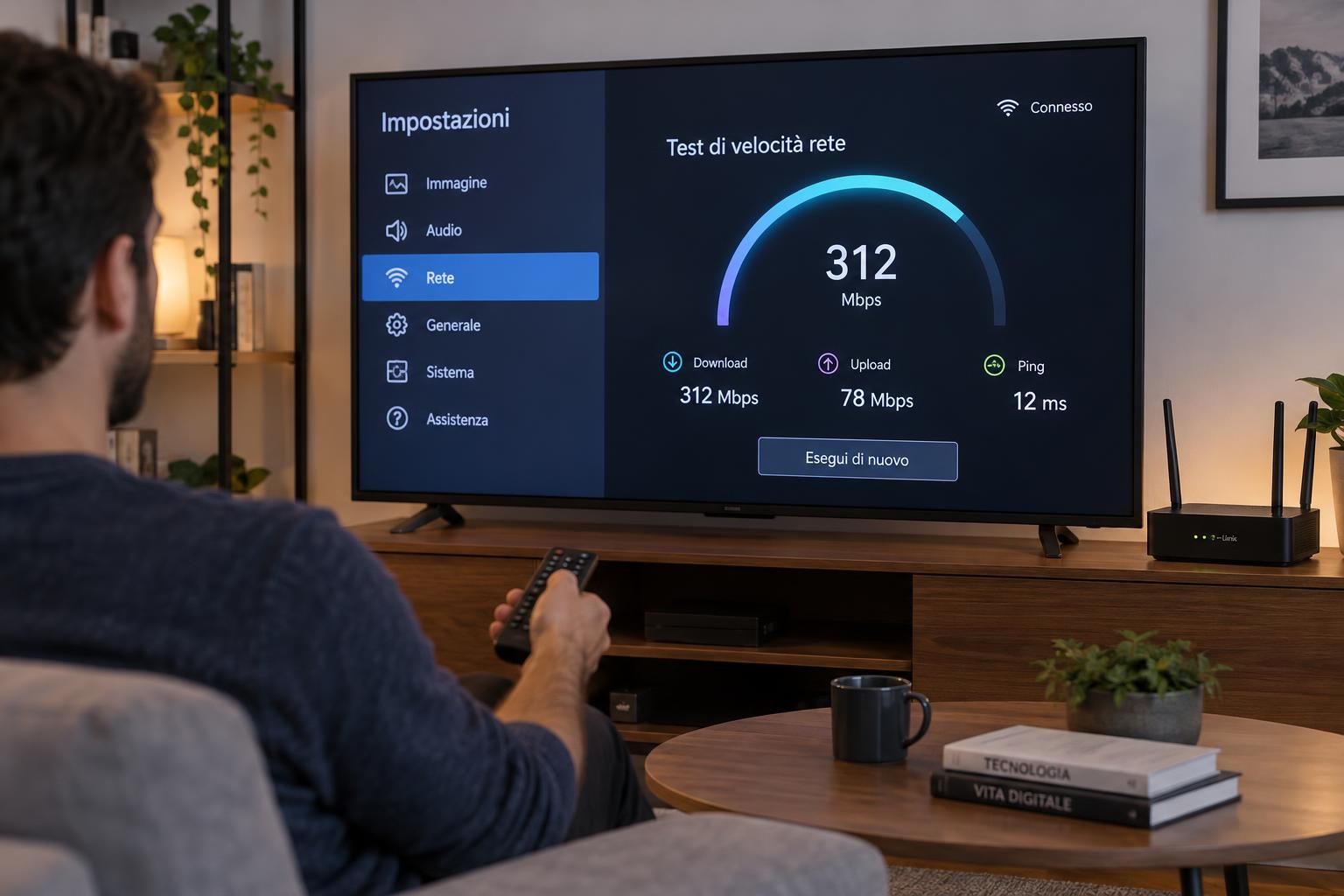 Come controllare la velocità di connessione direttamente dalla smart TV