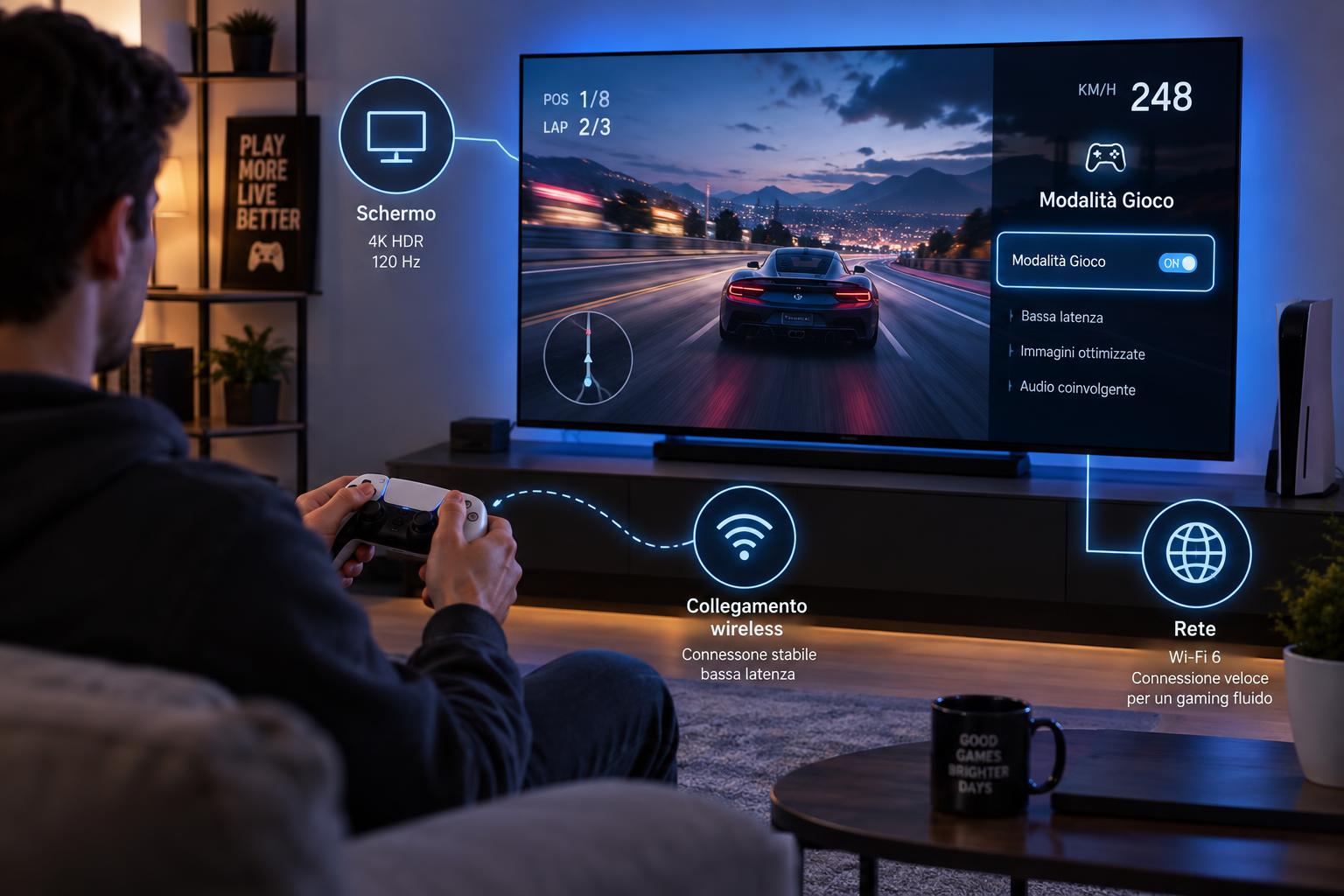 TV da gaming e latenza del controller: come distinguere i ritardi dello schermo da quelli della rete