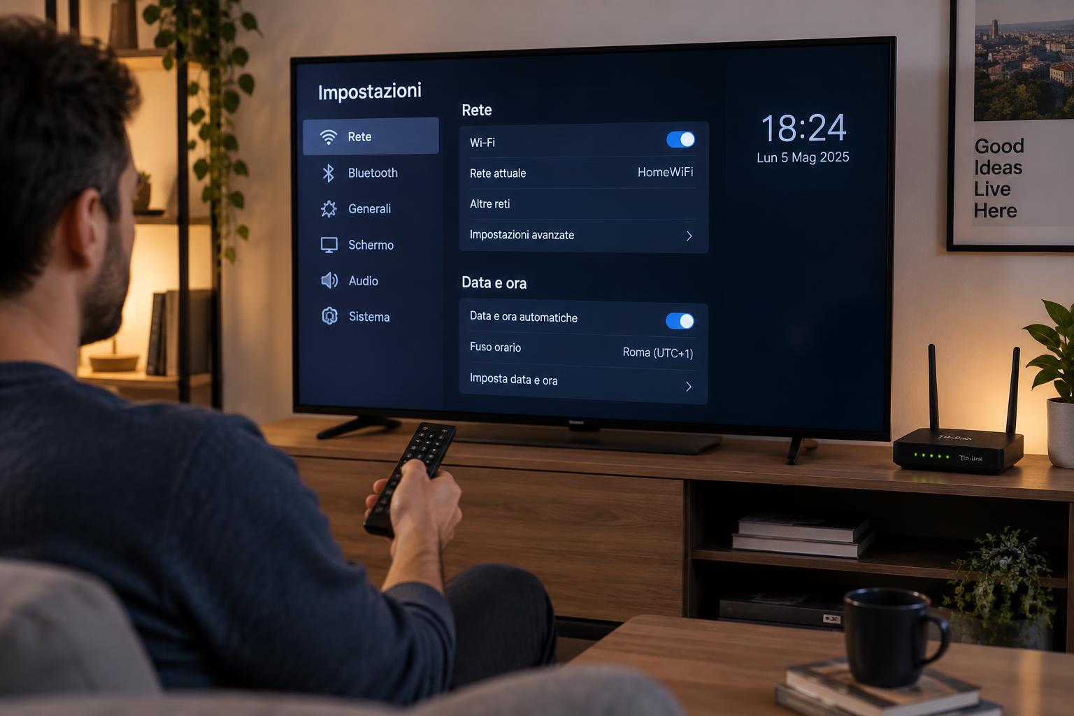 La smart TV non si collega alle app ma il Wi-Fi funziona: verifiche e soluzioni