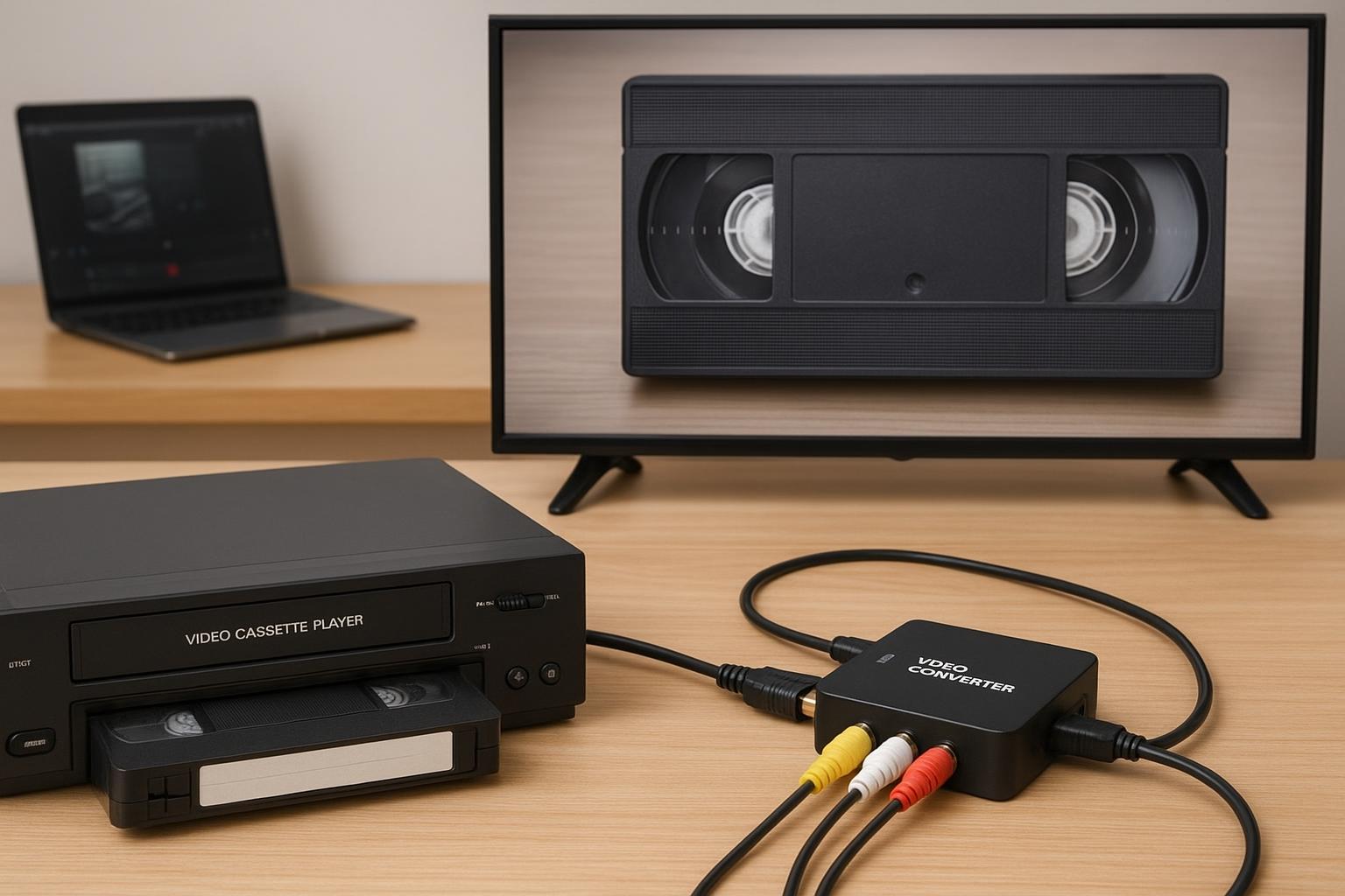 Come usare la smart TV per digitalizzare vecchie VHS collegando videoregistratore e convertitore