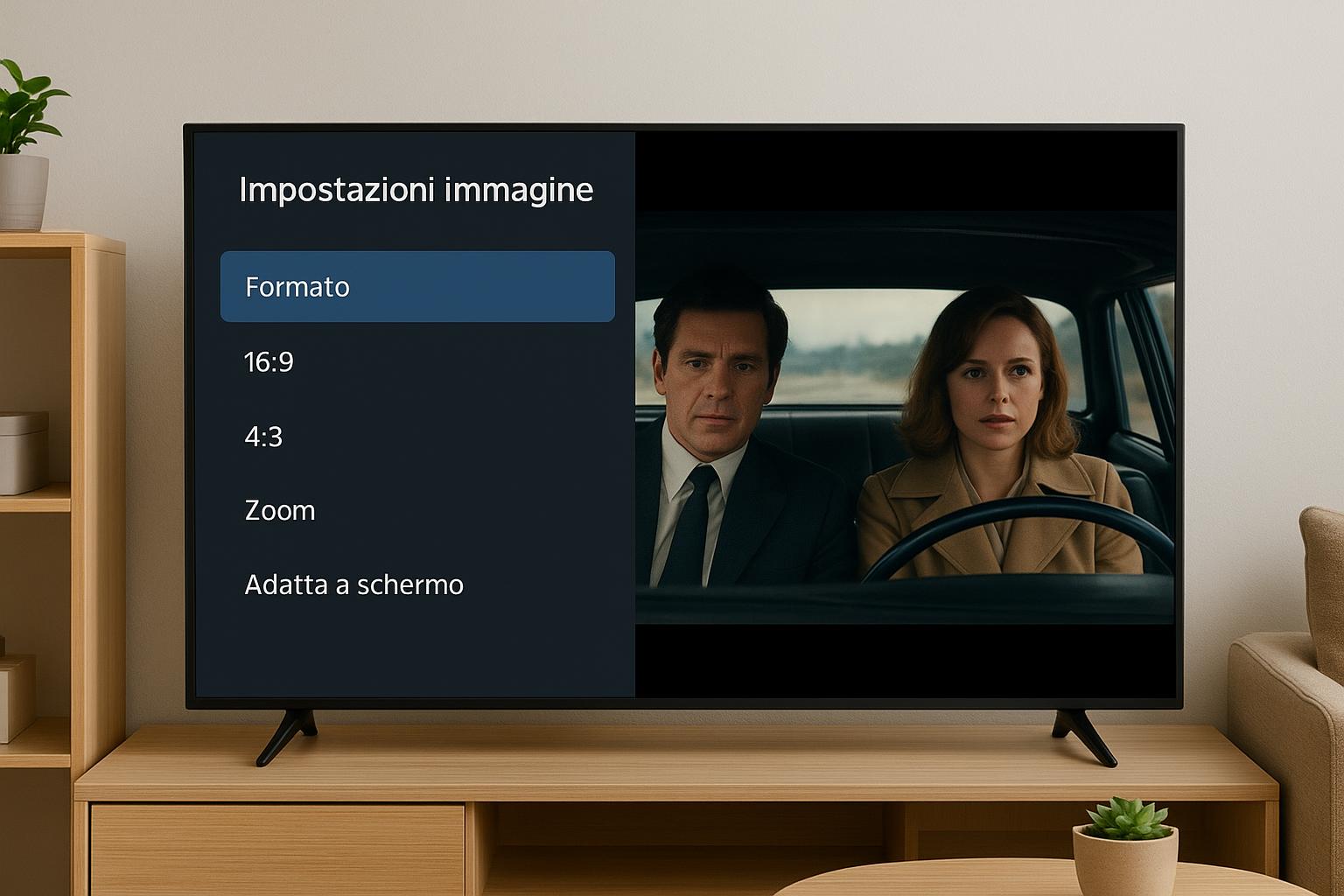 Come regolare il formato immagine della smart TV per eliminare bande nere e immagini deformate
