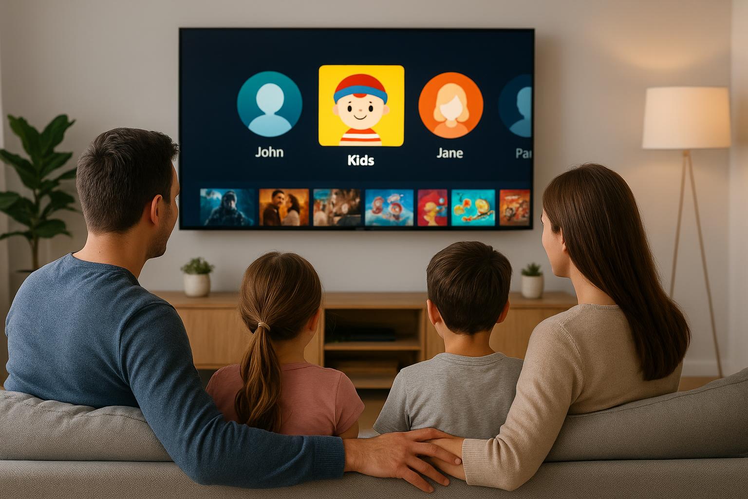 Come usare i profili bambini sulle app streaming della smart TV per creare un salotto davvero family‑friendly