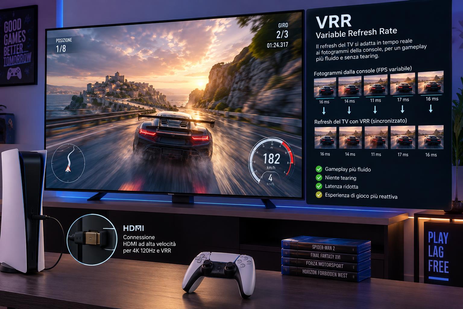 TV da gaming e VRR: come riconoscere un refresh variabile davvero utile